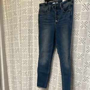 Old navy extra high waisted skinny jeans